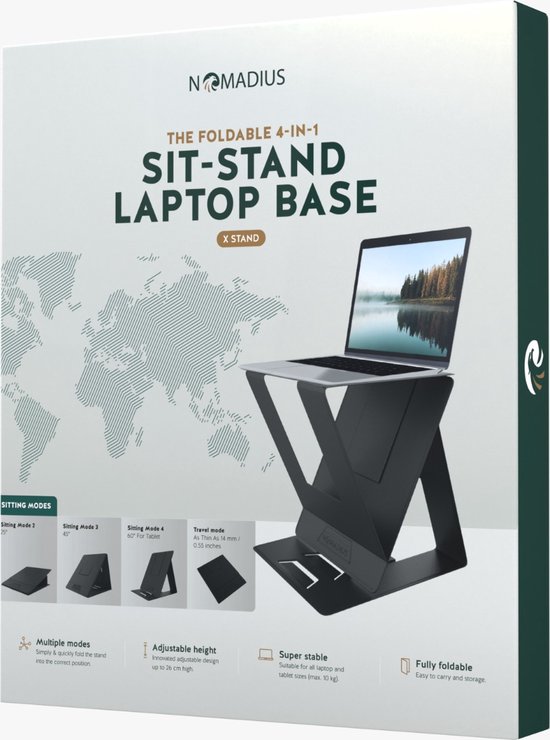 Chanme Laptopverhoger, Monitorstandaards Computerstandaard Ergonomisch 91 Mm Stabiel Voor Laptop Voor Computer
