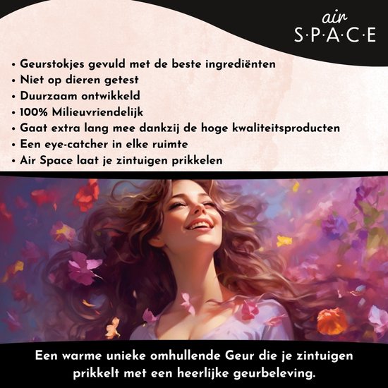 Air Space - Parfum - Geurstokjes - Huisgeur - Huisparfum - Spa Therapy - Hammam - Vierkant - 100ml - Air Space