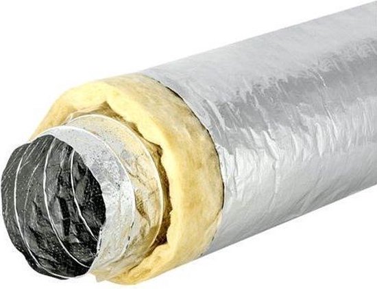 Starre aluminium ventilatieslang 200mm 3 meter