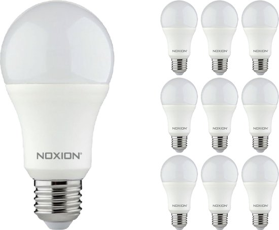 Voordeelpak 10x Noxion Lucent Classic LED E27 Peer Mat 9.5W 1055lm - 827 Zeer Warm Wit | Vervangt 75W.