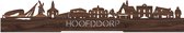 Standing Skyline Hoofddorp Notenhout - 40 cm - Woon decoratie om neer te zetten en om op te hangen - Meer steden beschikbaar - Cadeau voor hem - Cadeau voor haar - Jubileum - Verjaardag - Housewarming - Aandenken aan stad - WoodWideCities
