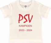 Rotterdam Kinder t-shirt | Feyenoord "FEYENOORD kampioen 2022-2023" | Verjaardagkado | verjaardag kado | grappig | jarig | Rotterdam | Feyenoord | cadeau | Cadeau | Wit/rood | Maat 110/116