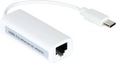 USB-C naar Internet - Ethernet LAN Netwerk Adapter- USB-C naar RJ45 - Wit