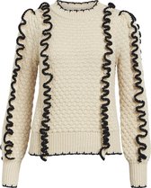 Object Objyaa L/s Knit Pullover 131 Truien & vesten Dames - Sweater - Hoodie - Vest- Beige - Maat XS