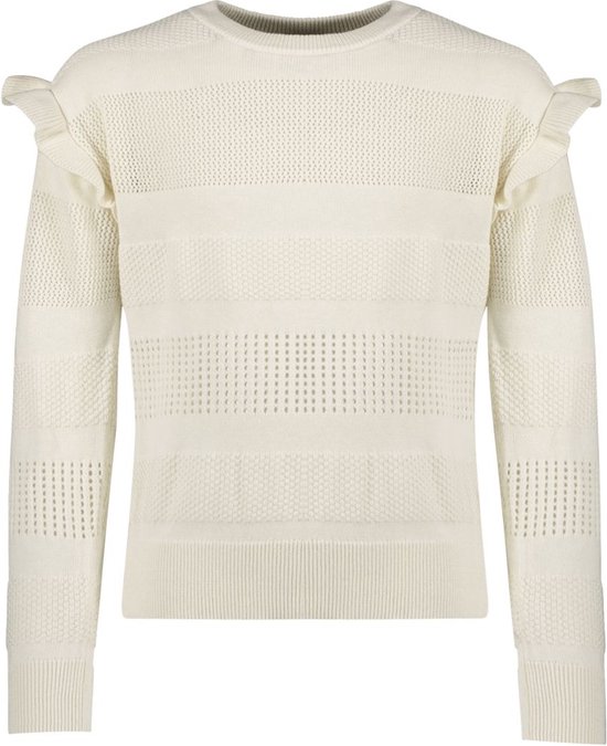 B.Nosy - Sweater - White Pearl - Maat 116