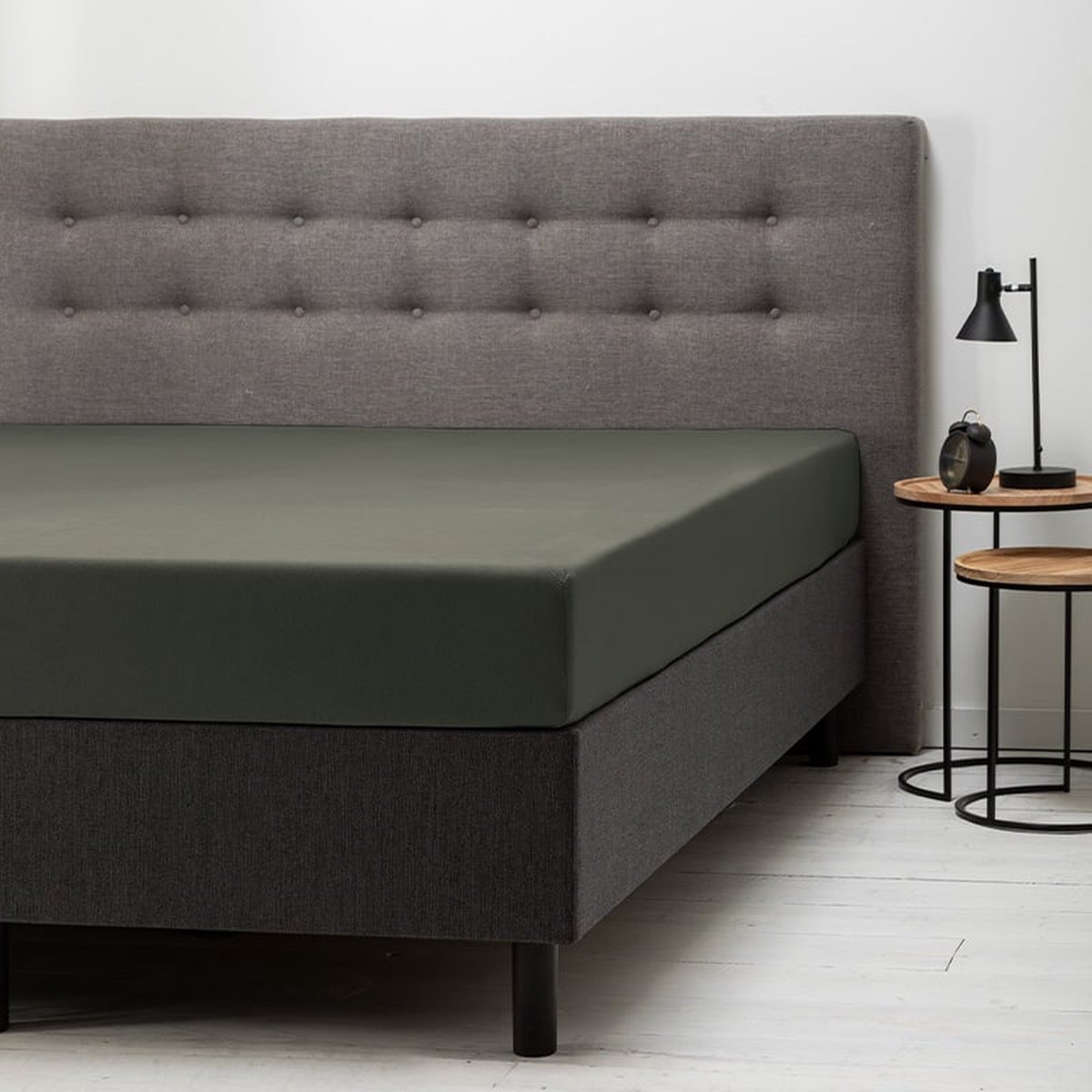 Standaard hoeslaken - Maat: 180 x 200/210 cm - Katoen - Blauw - Fresh & Co