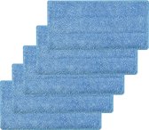 5x Microvezeldoeken Geschikt voor Swifffer Sweeper Cleaner Dry & Wet Mop - Herbruikbaar - Moppads - Blauw