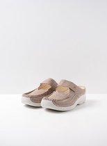Wolky Slippers Roll Slipper taupe letter nubuck