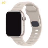Convient pour bracelet Apple Watch - Siliconen Plein air - Starlight - 38/40/41mm - Pour iWatch 1,2,3,4,5,6,7,8,9,SE
