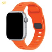 Geschikt voor Apple Watch bandje - Siliconen Outdoor - Koninklijk Oranje - 42/44/45/49mm - Voor iWatch 1,2,3,4,5,6,7,8,9,SE,Ultra