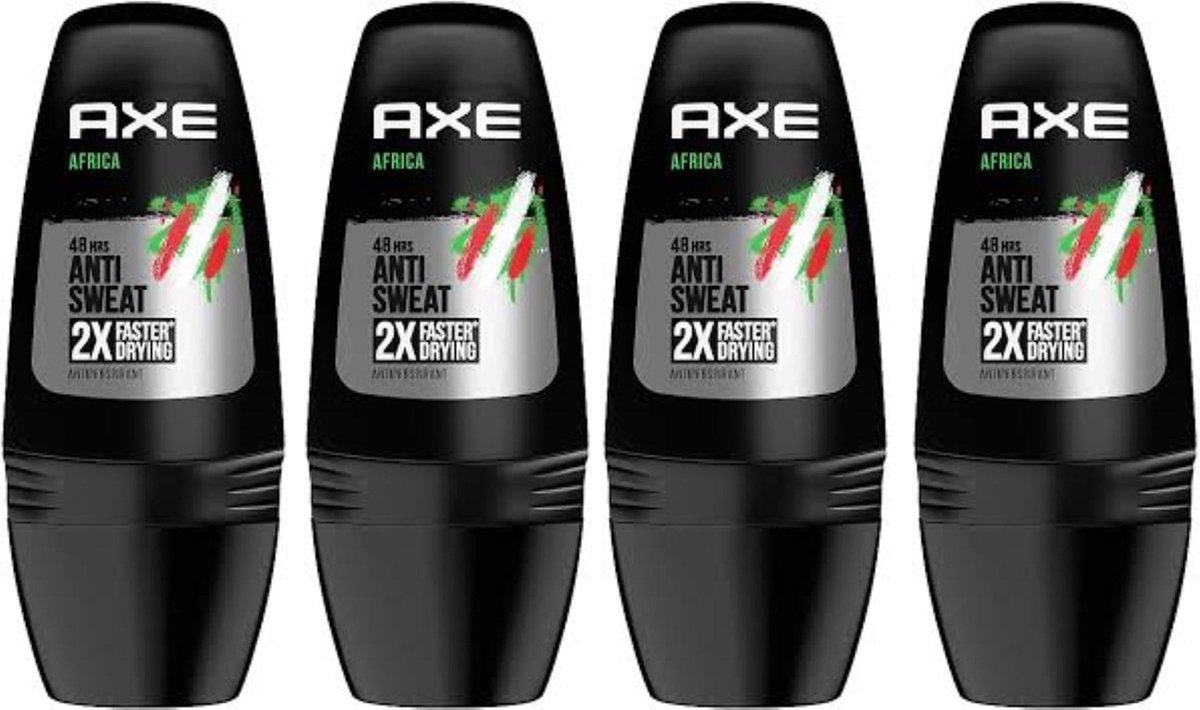 Goedkoopste Axe Deo Roller - Africa Dry - 4 x 50 ml