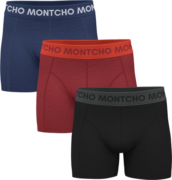 MONTCHO - Dazzle Series - Boxershort Heren - Onderbroeken heren - Boxershorts - Heren ondergoed - 3 Pack - Premium Mix Royal - Heren - Maat S