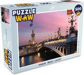 Puzzel Parijs - Brug - Lucht - Legpuzzel - Puzzel 500 stukjes