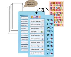 To do planner – Planbord om routines op te bouwen - Dagplanner kind – Eenvoudige to do list voor iedere situatie - Takenlijst voor kinderen – Blauw