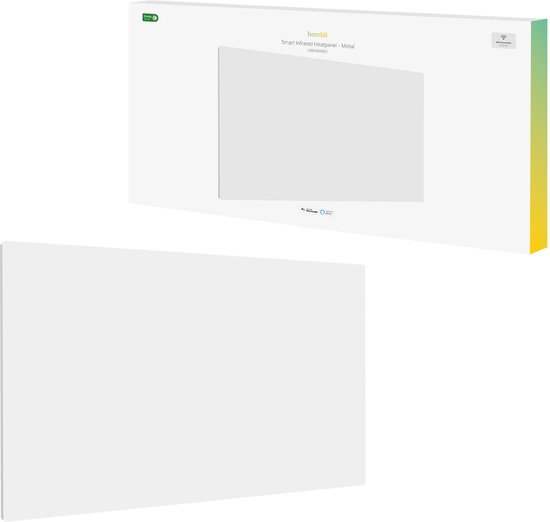 Hombli Slimme Infrarood Paneelverwarming Radiator - 700 Watt - Smart App - Ingebouwde Thermostaat - 20m² - Vrijstaand/Wandmontage - Wit