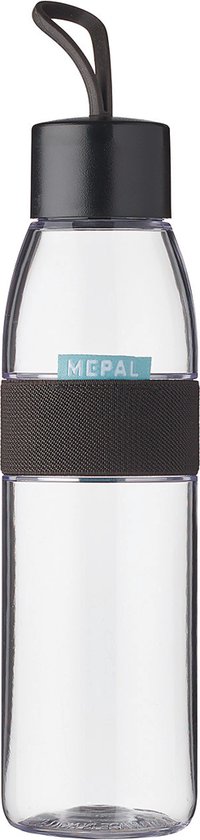 Mepal Waterfles - 500 ml - Drinkfles - Ellipse - Nordic black