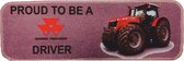 Dashboardmat Massey Ferguson met anti-slip onderzijde voor bv tractor