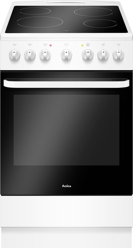 Poêle Vitrocéramique Amica ACV603B 50 cm avec câble Perilex triphasé connecté