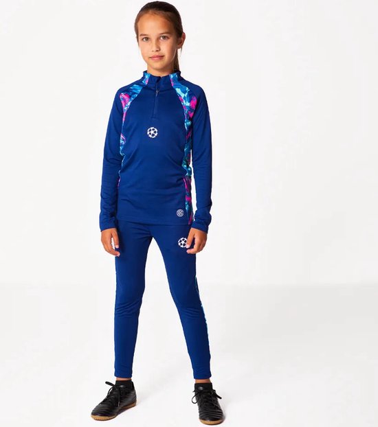 Champions League Trainingspak Kids Blauw - Maat 140 - Voetbal - Navy