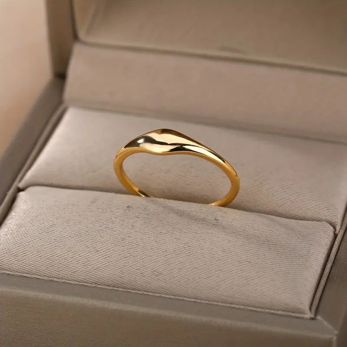 18K Gold Plated Retro Style Open Ring