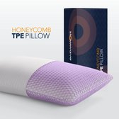 Honeycomb TPE Pillow - Ervaar het beste hoofdkussen - 30 nachten proefslapen - Kern van 'slow rebound' memory foam voor perfecte ondersteuning - buitenlaag van 3D TPE voor ideale slaaptemperatuur - Tijdelijk gratis: TENCEL™ kussensloop