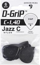 Janicek Picks - D-Grip Jazz C - Plectrum - 1.40 mm - 6-pack