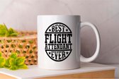Mok Best Flight Attendant Ever - BestOfTheBest - Gift - Cadeau - TopNotch - Excellence - BestInClass - BesteVanHetBeste - Topklasse - Uitmuntendheid - BesteInZijnSoort