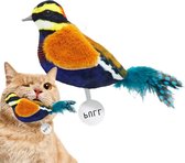 DreamSnoot® Kattenspeelgoed - Vogel Met Geluid - Interactief Dierenspeelgoed