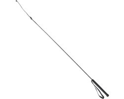 Excellent Rijzweep fiber - 90 cm - Professionele race- en rijzweep met grip - Glasvezel en gevlochten Nylon - Geschikt voor paarden - Zwart