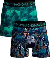 Muchachomalo Boxers pour garçons - Lot de 2 - Taille 122/128 - Sous-vêtements Garçons