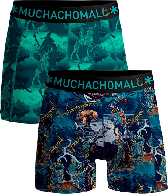 Muchachomalo Boys Boxershorts - 2 Pack - Maat 122/128 - Jongens Onderbroeken