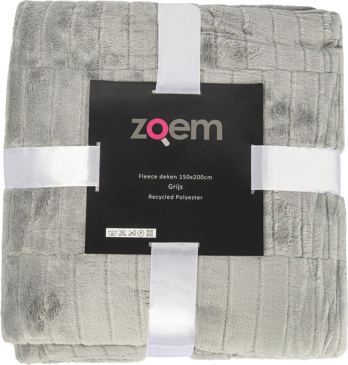 Zoem enterprise Zoem - Gerecycled Fleece deken XL Grijs - Extra zware kwaliteit - 205 x 150cm