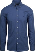 Hackett - Overhemd Garment Dyed Offord Blauw - Heren - Maat L - Slim-fit