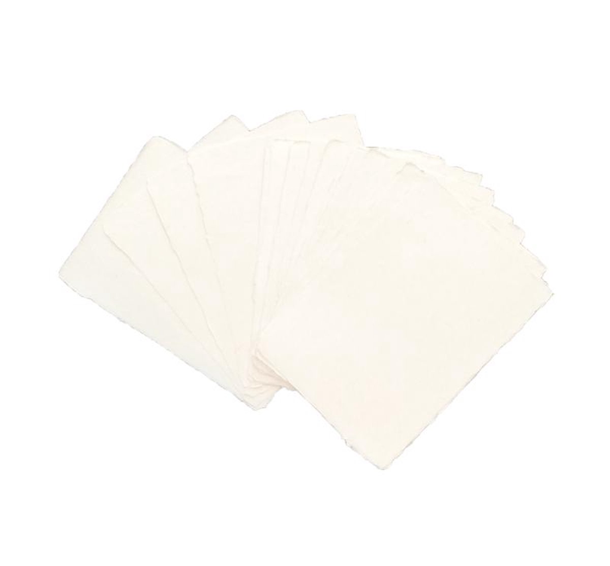Set van 25 kaarten, Tree Free Gampi papier, 21x15cm, 140 grs, glad oppervlak, schepranden rondom