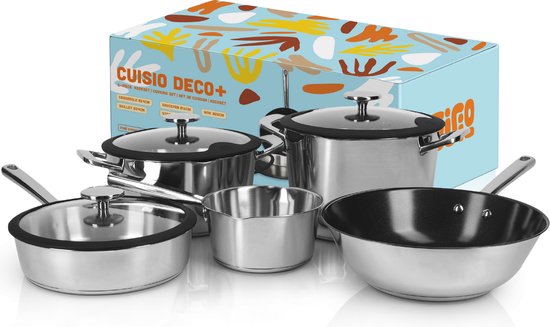 Set de 5 marmites en inox - Maison De Decor