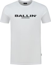 Ballin Amsterdam - Heren Regular fit T-shirts Crewneck SS - White - Maat XXL