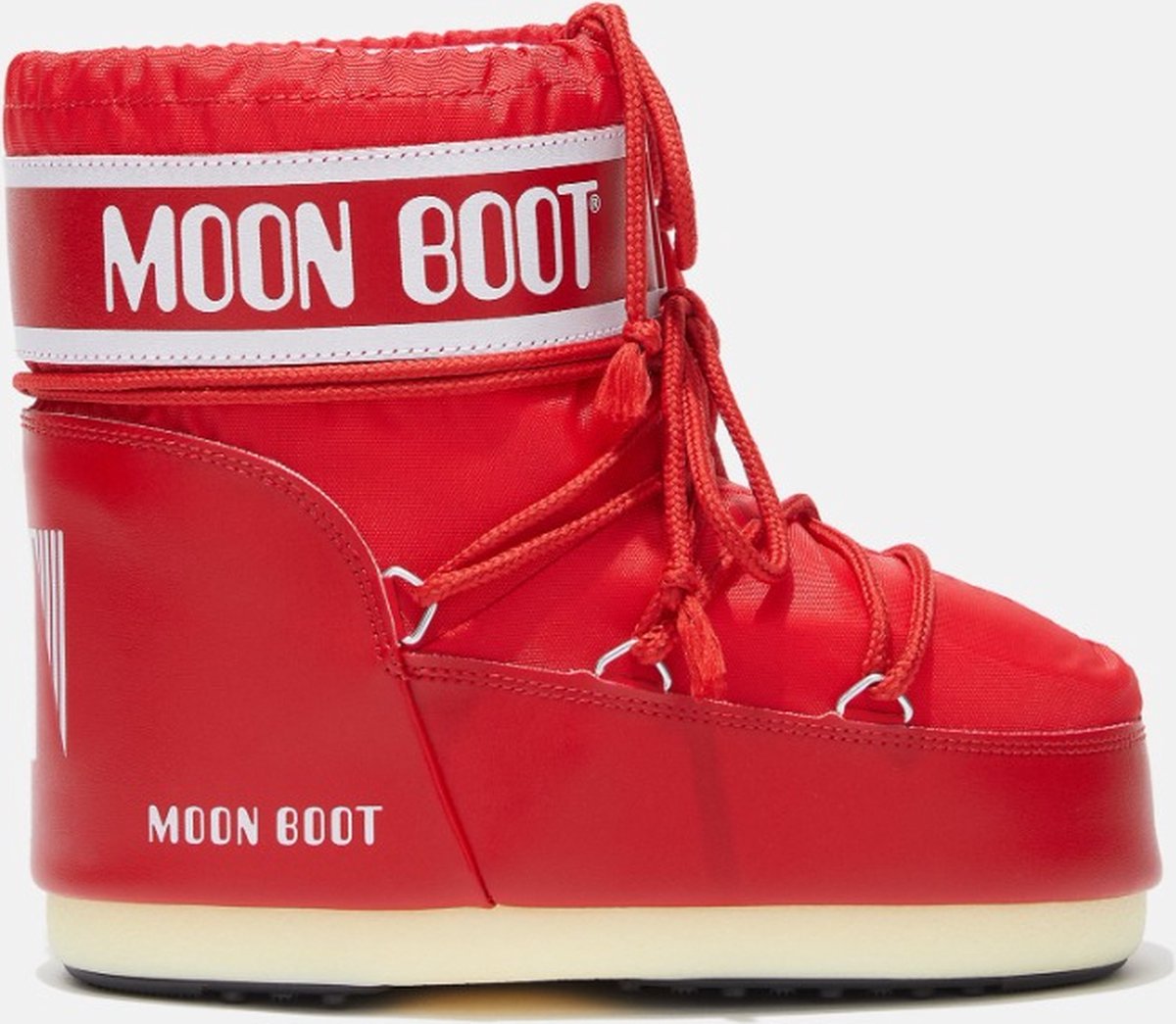 MOON BOOT Moonboot Uni MB Icon Low Nylon Red ROOD 33/35