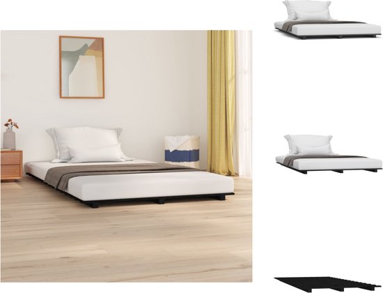 vidaXL Bedframe - Massief grenenhout - 120 x 200 cm - Stabiel en rustiek - Bed