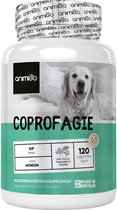 Coprofagie tabletten voor Honden - 120 tabletten - Tegen eten van ontlasting - Bevat Kipsmaak - Verrijkt met Peterselie en Kamille - Voor een Frisse Adem - van animigo