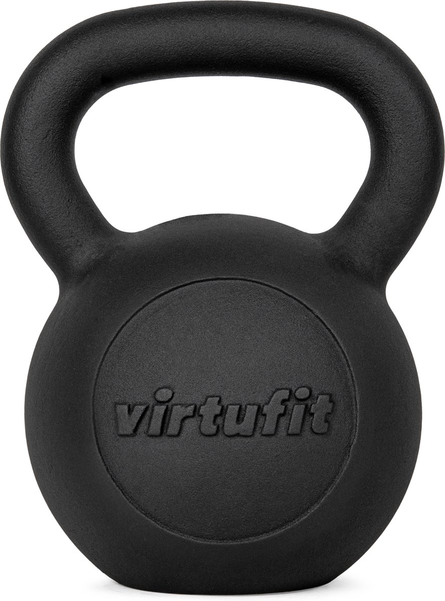 Kettlebell En Fonte VirtuFit Pro 32 Kg - Poignée Large Ergonomique, Fond Plat, Pour Musculation Et Cardio - 10
