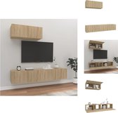 vidaXL TV-meubelset - sonoma eiken - 80x30x30 cm - 3 stuks - Kast