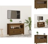 vidaXL Tv-meubel Landelijke Stijl - Grenenhout - 79 x 35 x 52 cm - Honingbruin - Kast