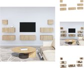 vidaXL Tv-meubelset - Sonoma eiken - 2x 80x30x30 cm - 1x 100x30x30 cm - 2x 30.5x30x30 cm - Kast