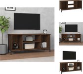 vidaXL Tv-meubel Serene - Tv-meubel - 102 x 35 x 45 cm - Bruineiken - Kast