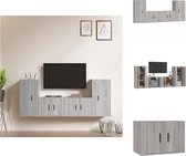 vidaXL TV-meubelset - Sonoma eiken - 2x 57x34.5x40 cm - 2x 40x34.5x80 cm - Kast