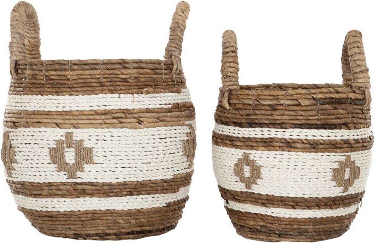 MUST Living Basket Cuzco, set of 2,37xØ28 cm / 41xØ36 cm