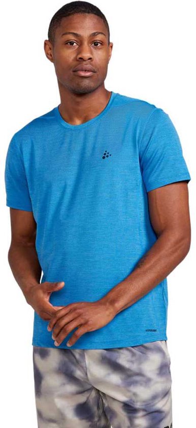 Craft Adv Essence Melange T-shirt Met Korte Mouwen Blauw XL Man