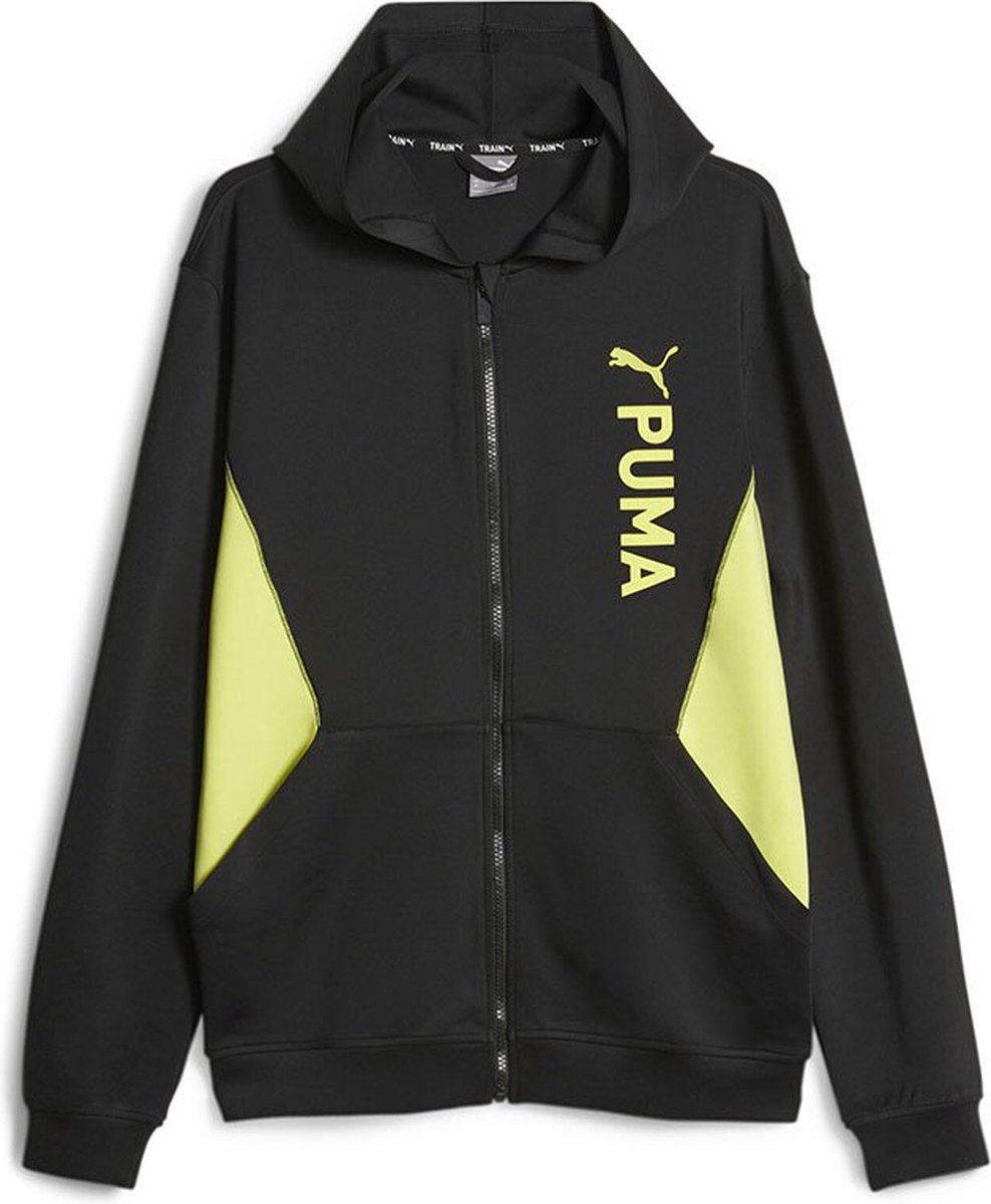 Puma Fit Double Knit Sweatshirt S Man Vrouw Zwart