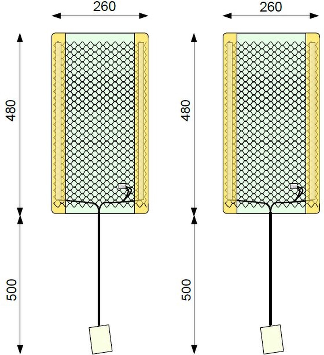 Carbon stoelverwarming 12 volt