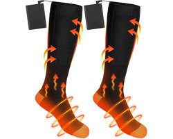 Verwarmde Sokken - Elektrische Sokken - Oplaadbaar - Oplaadbare Batterij - 10000mAh Accu - Thermo - 3 Warmtestanden - Wintersport - Unisex - 39-44